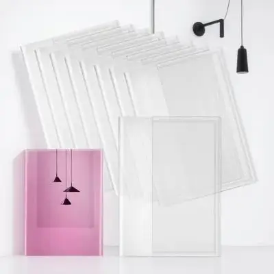 

10Pcs Waterproof Clear Book Covers Transparent Book Sleeves Reusable 16k Textbook Protector Film Students Protective Cover