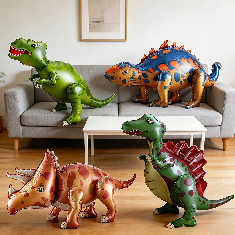 Dinosaurier-Themenparty-Dekoration, Dinosaurier-Banner, stehender Dinosaurier-Ballon, Jungen-Geburtstagsdeko, Dinosaurier-Geburtstagsdeko-Zubehör – Detail 7