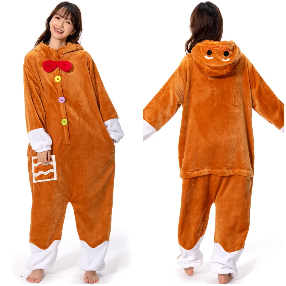 Autumn And Winter Cosplay Gingerbread Man Festival Series Onesie OLAOLA Original Design Costume Pajamas Women Men Adult