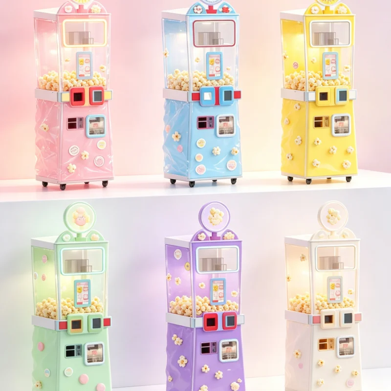 Customized Popcorn Popper Commercial Floor Standing Stainless Steel Heavy Duty Electric Glass Door 110V 220V For Theater Shop