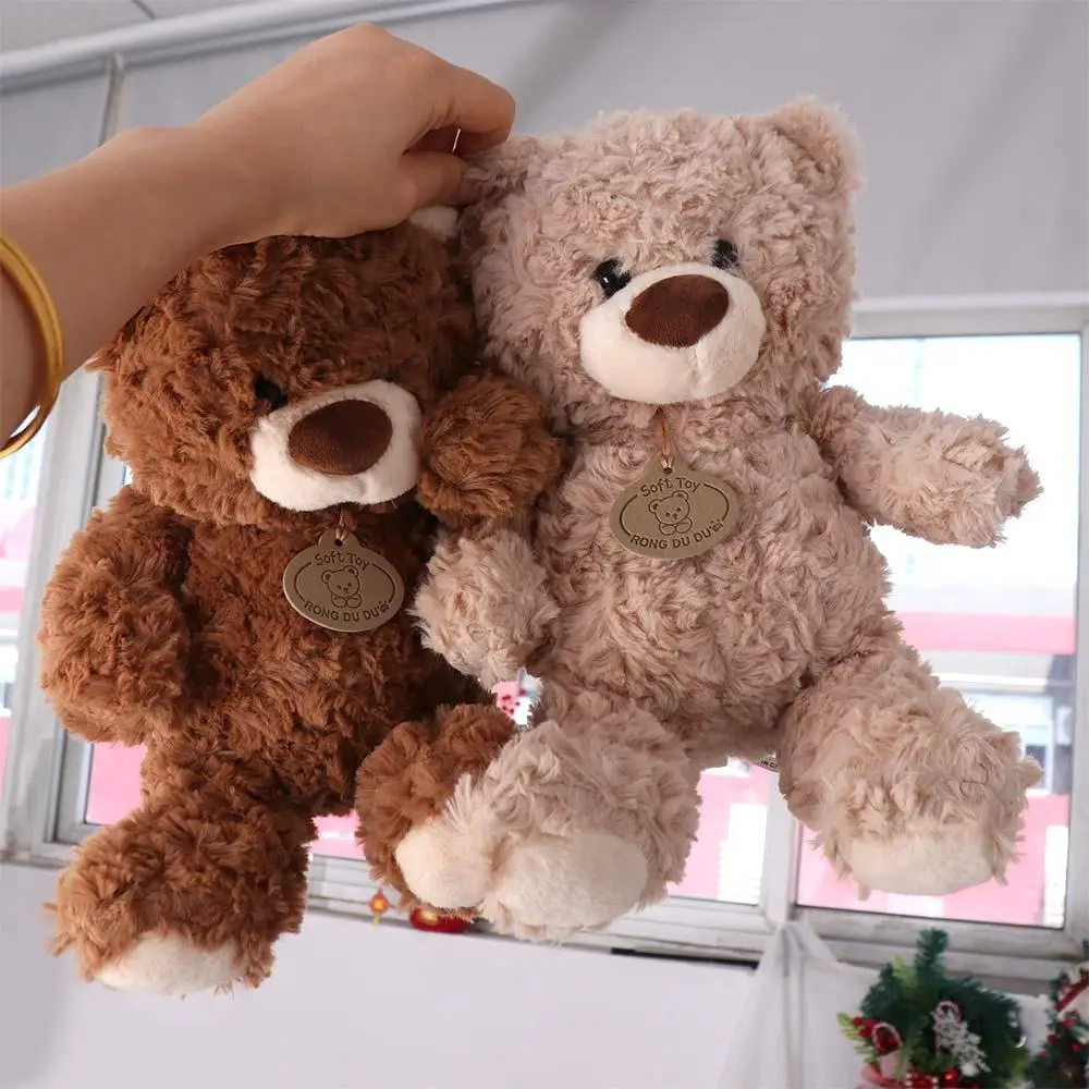 Bambola di peluche orso carino in cotone PP Simulazione Orso soffice Peluche Giocattolo per bambini Collezione di cartoni animati Bambola di peluche di animali di peluche