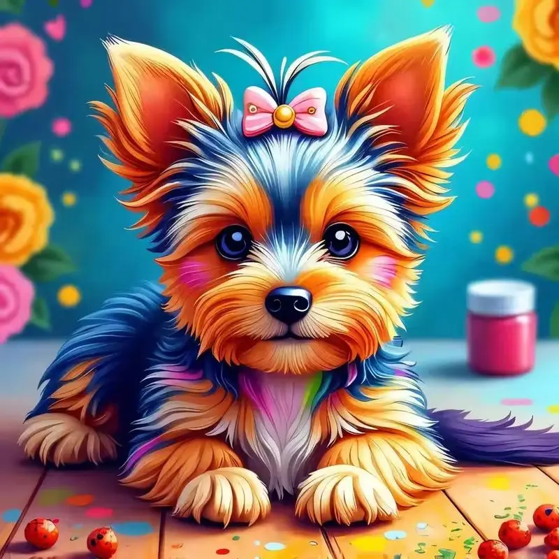 

CHENISTORY 5D Diamond Painting Dog Full Square Round Diamond Embroidery Animals Rhinestone Mosaic Cartoon Craft Kid Room Decor