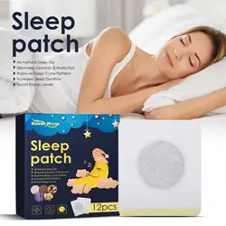 12Pcs/Box Sleep Patch Fast Sleepy Aid Natural Relieve Nighttime Dreaminess Stress Anxiety Improve Insomnia Brain Health Care