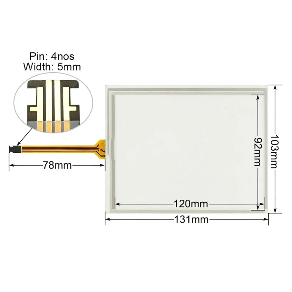 For 2711P-T6C21D8S-B Touch Panel PanelView Plus Screen Glass to Replace 4pin