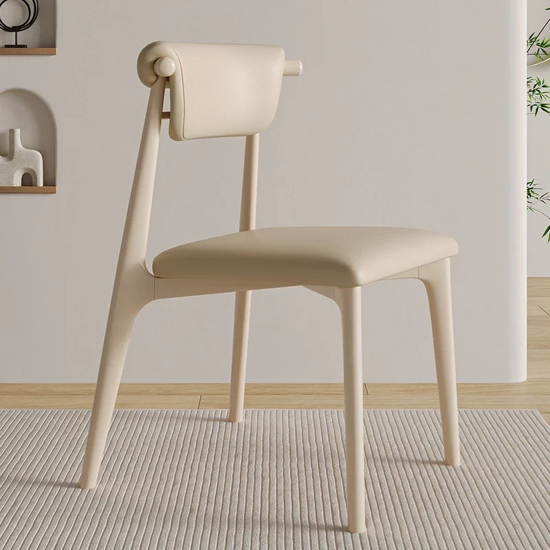 

Stretch Minimalist Dining Chair Kitchen Nordic White Events Dining Chairs Designer Faux Leather Cadeira De Jantar Furniture