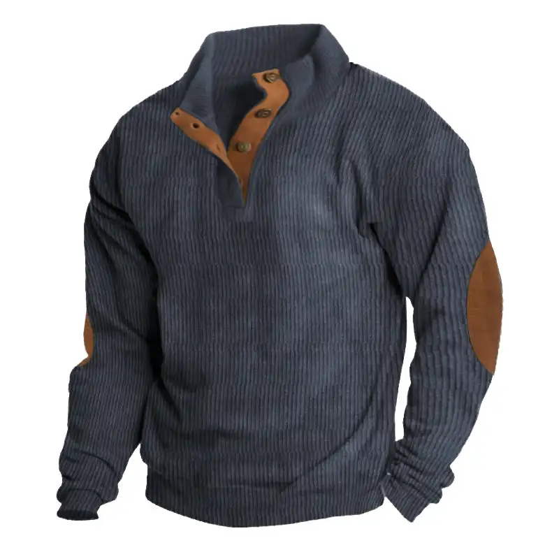 2023 Men's Outdoor Tactical Sports Sweatshirt Hoodless sweatshirt Workout Lightweight Gym Athletic Sweatshirt Fashion Pullover