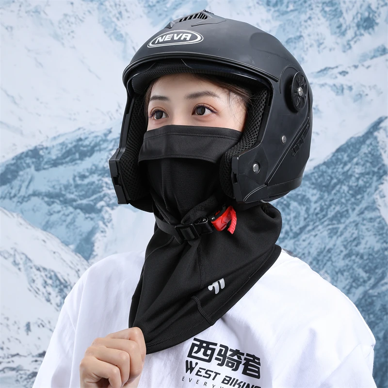 WEST BIKING Coldproof Cycling Mask Winter Windproof Warm Half Face Mask Breathable Bike Helmet Liner Climbing Hiking Scarf