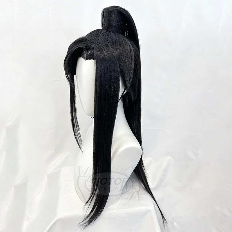 He Xuan Cosplay Long Black Customized Wig Tian Guan Ci Fu Heaven Official's Blessing Synthetic Hair Headwear Halloween Props - view 5
