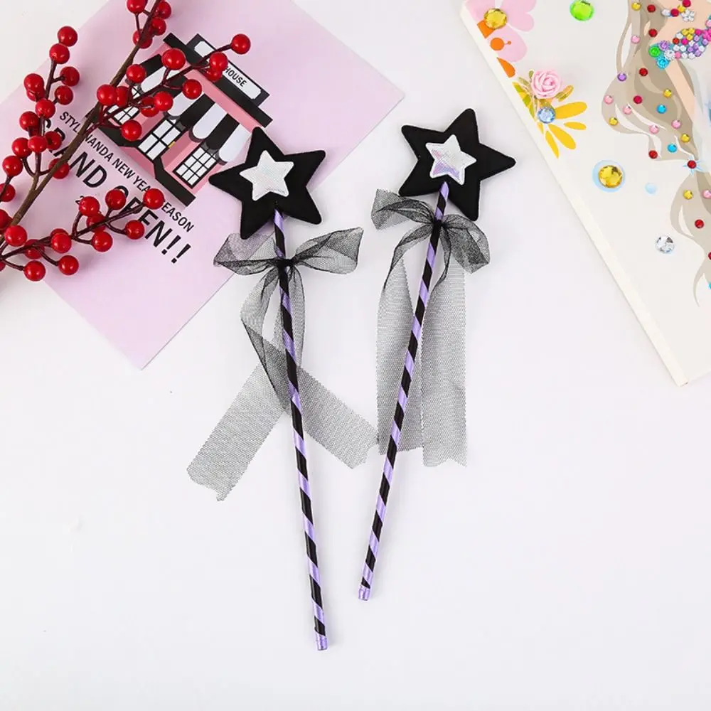 

Performance Dreamlike Star Fairy Wand Five Pointed Star Girls Wand Princess Wand Cute Black Kids Stick Wand Birthday Gift