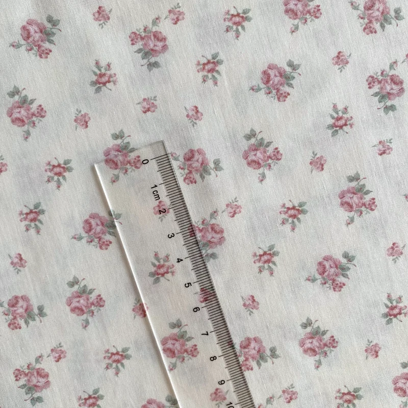 145 سنتيمتر * 50 سنتيمتر صغيرة الأزهار رقيقة نسيج القطن مناسبة ل اليدوية ملابس الحيوانات الأليفة الحجاب لعبة ملابس دمى فساتين ملابس خاصة