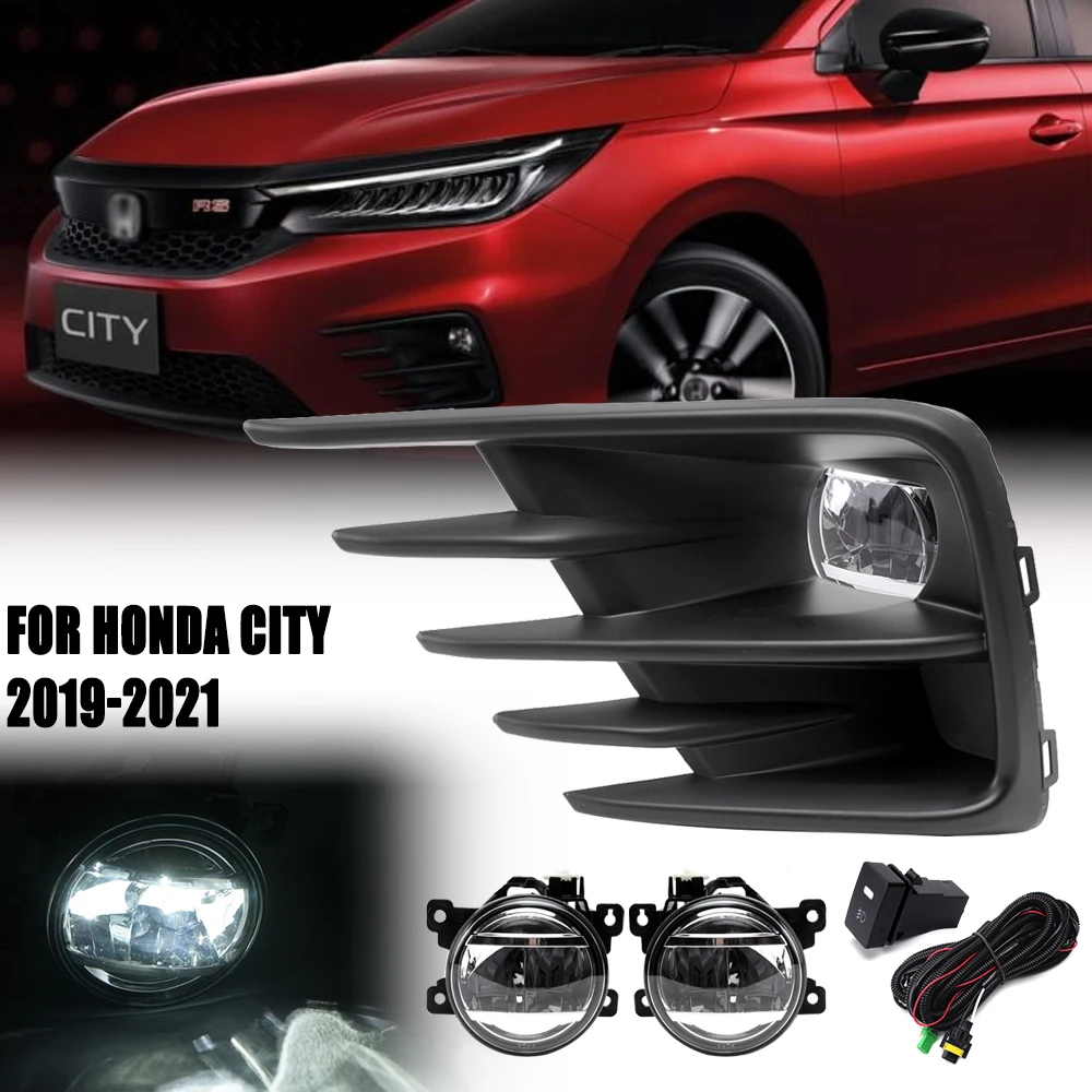 

DLAA LED DRL FOR HONDA CITY 2020 2021 2022 aytime Running Lights Headlights White Signal Light Wire Harness