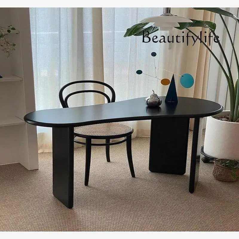 

Nordic solid wood desktop computer table simple modern home bedroom writing desk special-shaped desk simple desk