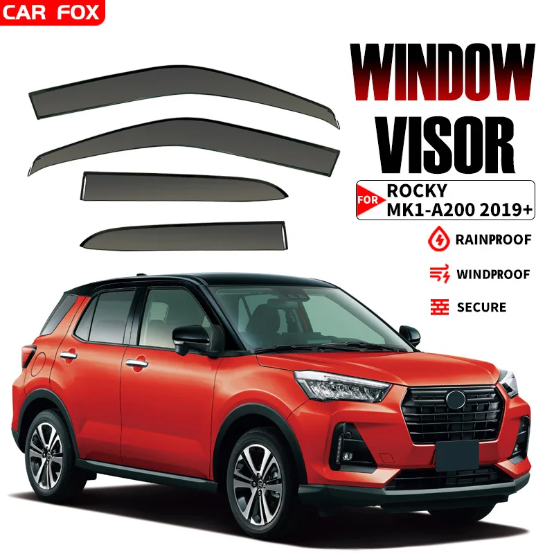 

Для Daihatsu Rocky A200 2019+ Дефлекторы окон, козырьки от солнца и дождя, защита от ветра, аксессуары для авто