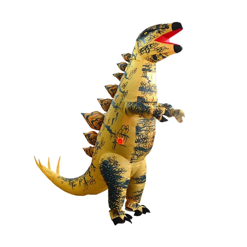 Simbok T-Rex Dinosaur Inflatable Cosplay Costume Halloween Party Funny Suits Mascot Cartoon Anime Dress for Adult and Kids
