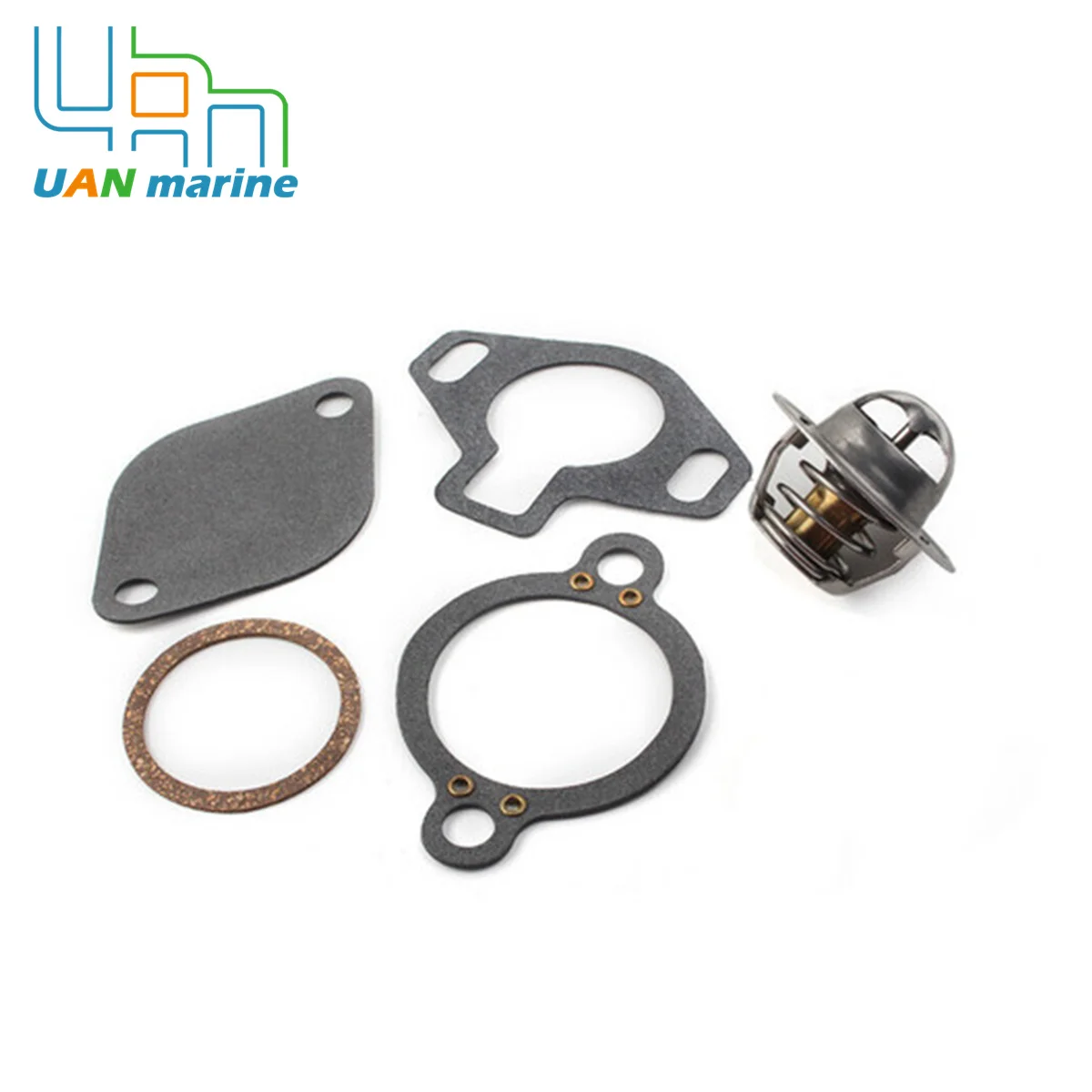 

UAN Marine807252Q5 For Mercruiser 4.3L V6 5.0L 5.7L 7.4L 8.2L V8 160°F 71℃ Thermostat Kit 807252Q5 18-3647