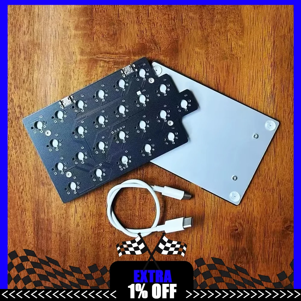 

Y45a Split Keyboard Wired Low Profile Switch 45Keys RGB Customize Ergonomic Support QMK VIAL Split Keyboard PC Gamer Accessories