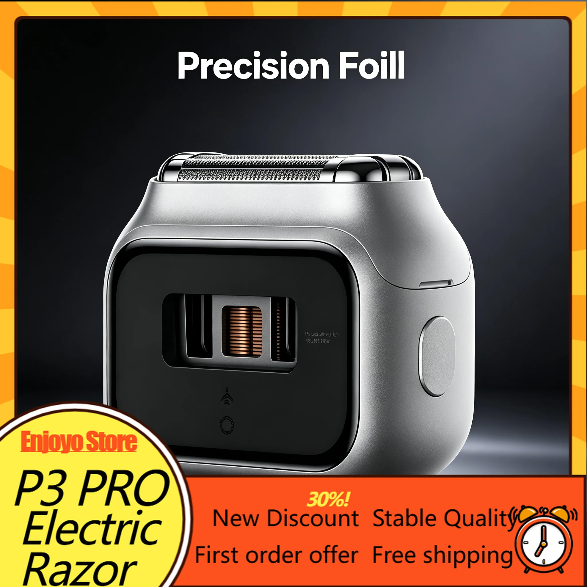 P3 Pro Electric Shaver for Men 3‑Blade Cutting System for Laif IPX7 Wet & Dry Shaving Rechargeable Razor Business Travel Gift