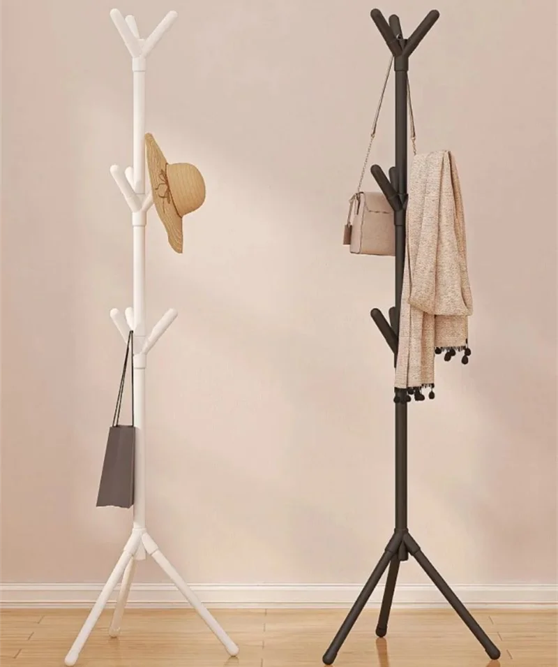 Iron Floor-Mounted Clothes Rack Household Simple 9 Hook/Tree Branch Coat Racks Easy To Install Light Luxury Clothes Shelves