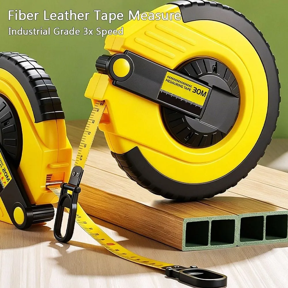 20m 30m 50m Tape Measure Anti-reverse High Precision Measuring Tape Labor Saving Quick Rewind Long Distance Tape