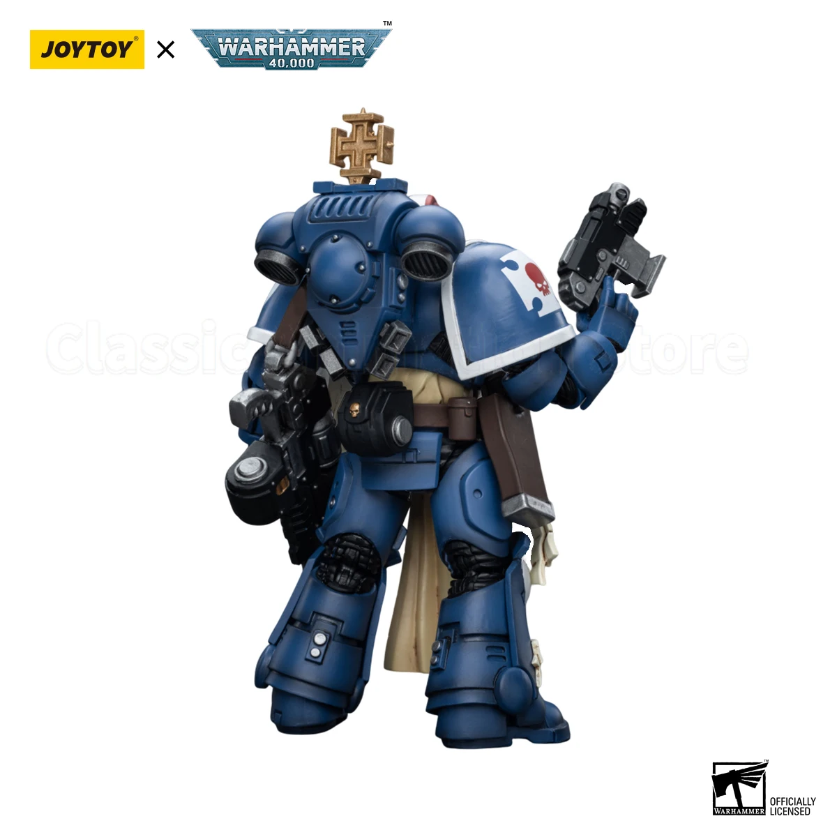 

JOYTOY 1/18 Фигурка Warhammer 40K Ultramarines Sternguard Veteran Sergeant Модель игрушки