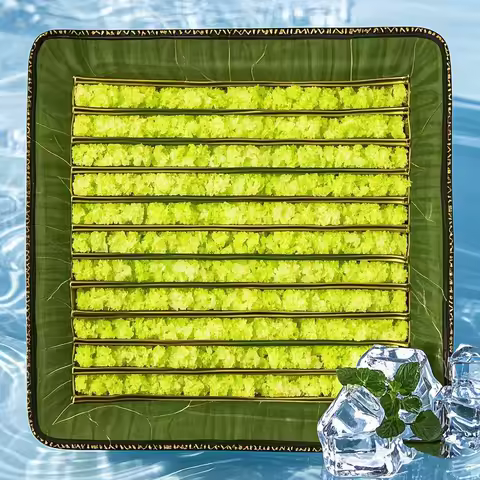 Jade Cooling Massage Seat Cushion Natural Mineral Massage Pad for Office Chair &amp; Car Seat Zero Electricity Chill Tech