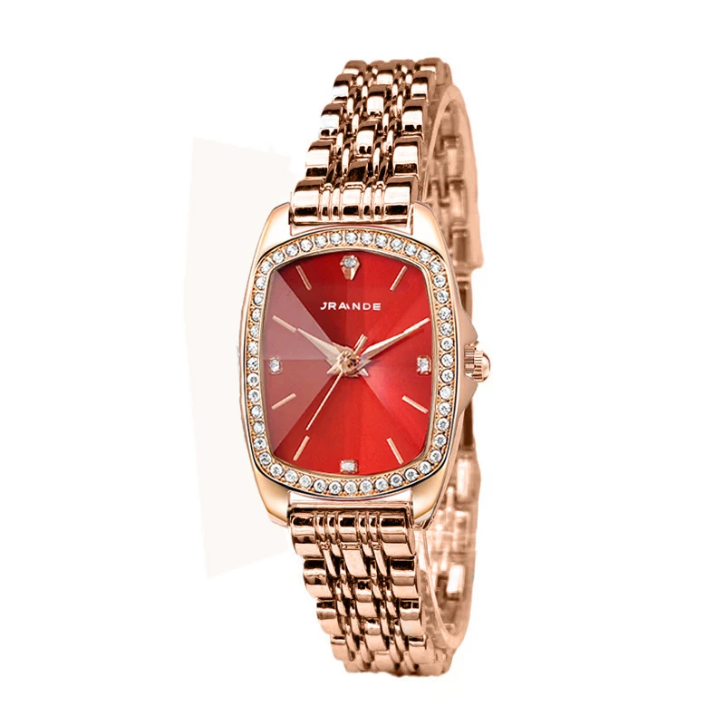 Luxury Women Watch Diamond Stainless Steel Waterproof Female Handwatch  Rectangular Elegant Ladies  New In Watches  For Women