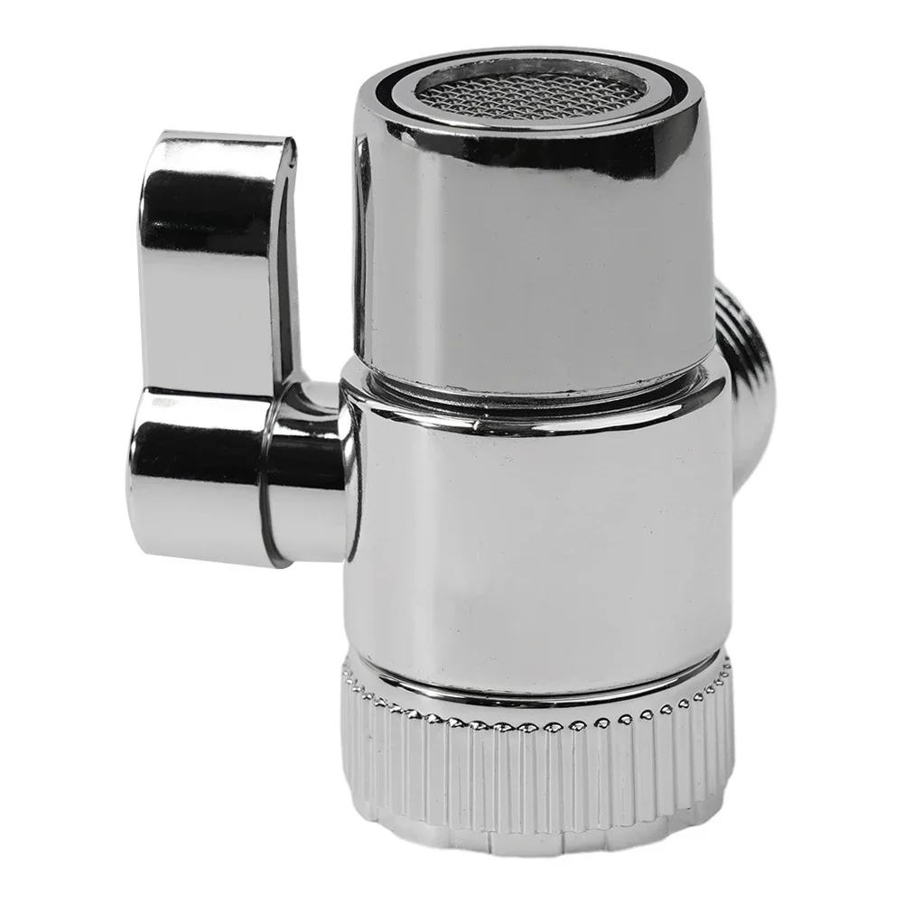 Water Tap Connector Sink Splitter Faucet Adapter Faucet Diverter Home Improvement 1pc Chrome M22 X M24 Plastic