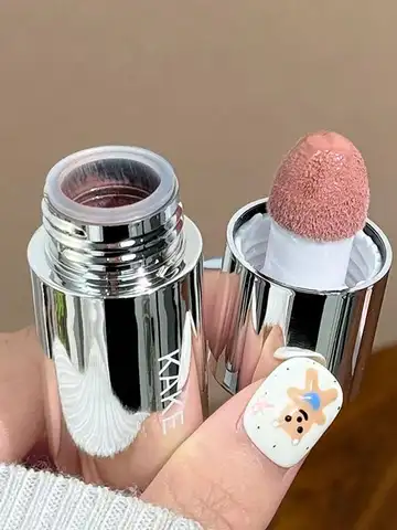 Velvet Liquid Blush Matte Sponge Head Blusher Natural Lasting Brighten Facial Contour Blush Tint Makeup