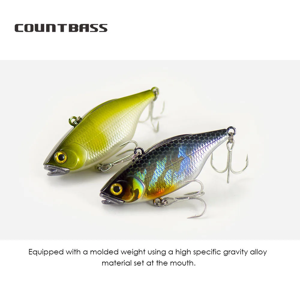 Count bass 60mm 2-1/4 "3/8g 11,7 oz. Vibrations köder Wobbler lipless Kurbel köder Angler Angel köder la peche au leurre Hardbaits – Detail 9