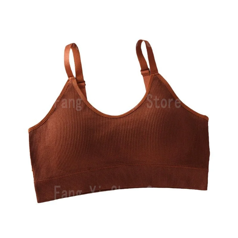 Women's seamless bra Full Cup Breathable bra Breathable comfort Sleep bra Running Fitness Sports bra Suspenders image 3
