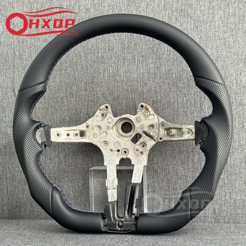 Skórzany kierownica bez wykończenia pasująca do BMW F30 F20 F22 F23 F33 F34 F48 X5 F15 X1 X3 F25 M3 F80 E90 E70 E84 serii M