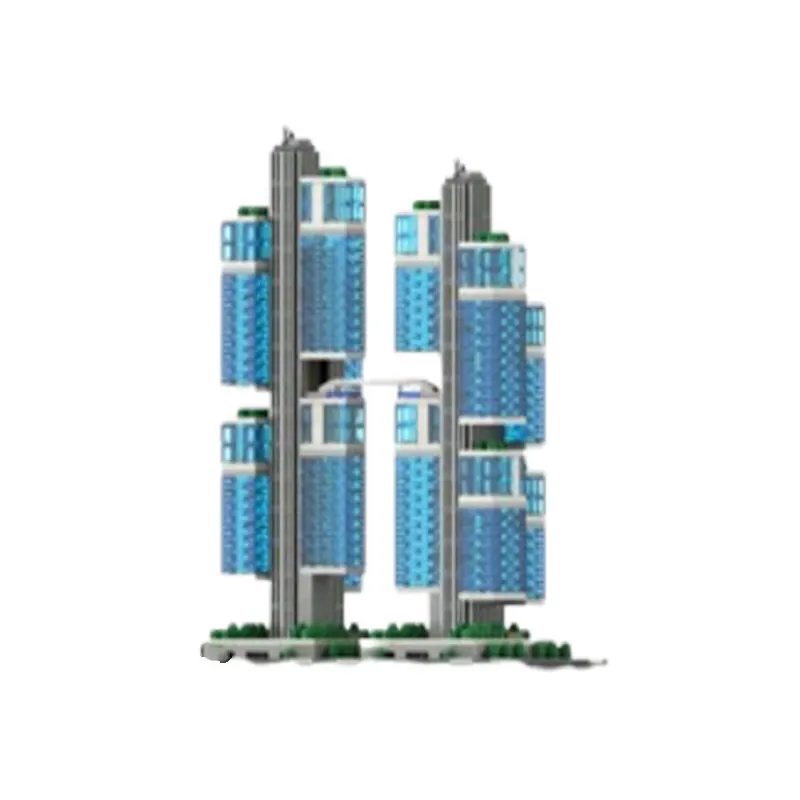 Spot MOC-2749pcs Street View Architectuur DIY Kleine Deeltjes Assemblage Bouwstenen Puzzel Speelgoed Model Cadeauset Ornament