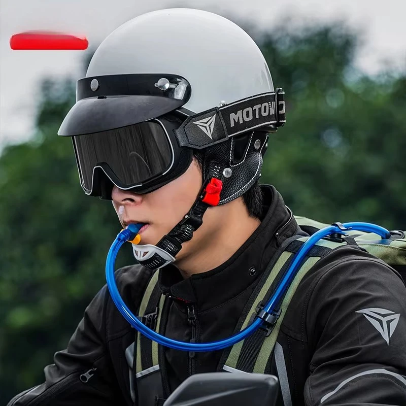 Mochila impermeable con bolsa de malla, paja, bolsa de almacenamiento de agua.