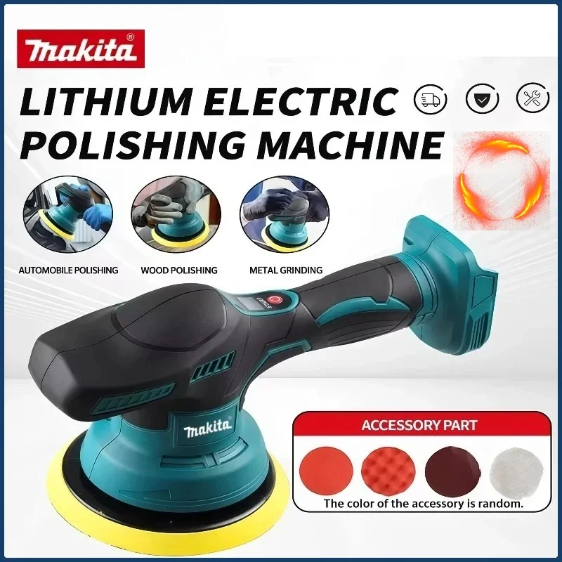 Makita 8-versnellingen elektrische waxen draadloze autopolijstmachine Machine draadloze polijstmachine voor Makita-batterij - afbeelding 2