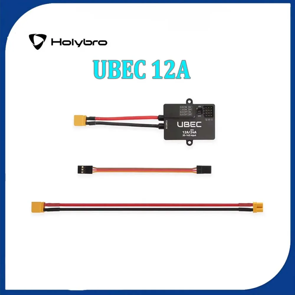 

HolyBro UBEC 12A (3-14S) XT30 Высокоэффективный чип регулятора постоянного тока 4-канальный параллельный разъем для сервоприводов