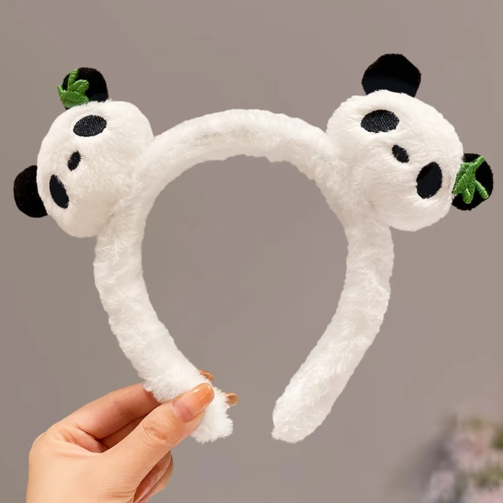 Funny Chinese Style Panda Headband Cute Zoo Hair Clip Cartoon Hair Band Headpiece Hairbands Plush Doll Hair Hoop Daily