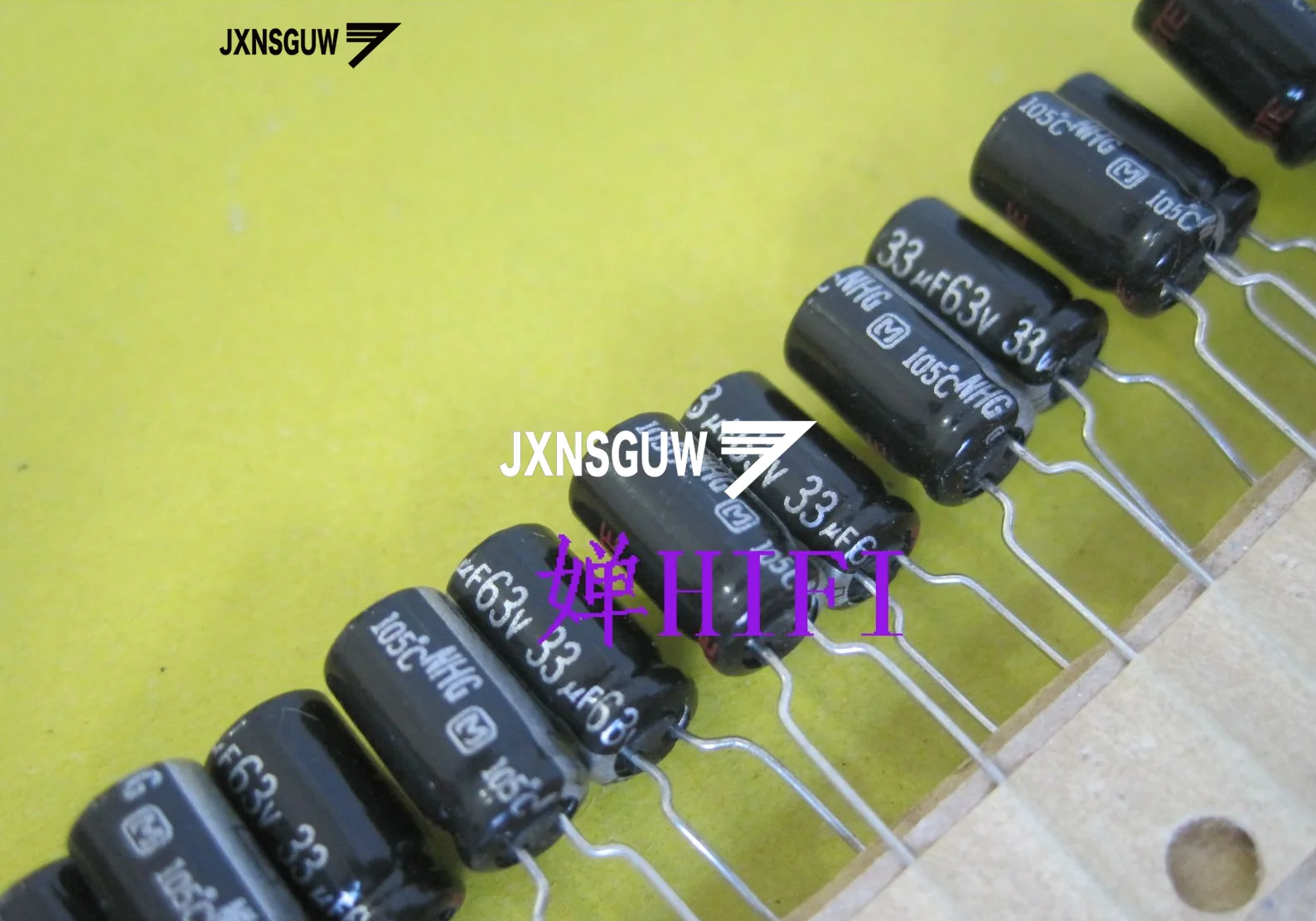 

20PCS Matsushita NHG 63V33UF 6.3X11MM Audio Aluminum Electrolytic Capacitor 33UF/63V 105 degrees 33uF 63V Silver word