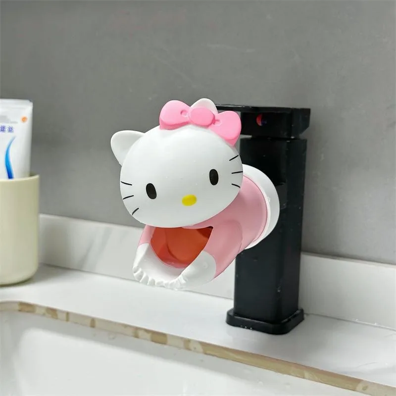 Miniso-extensor de grifo de Hello Kitty y Mickey para niños, accesorios de cocina de dibujos animados, ayuda a lavarse las manos, extensor de grifo