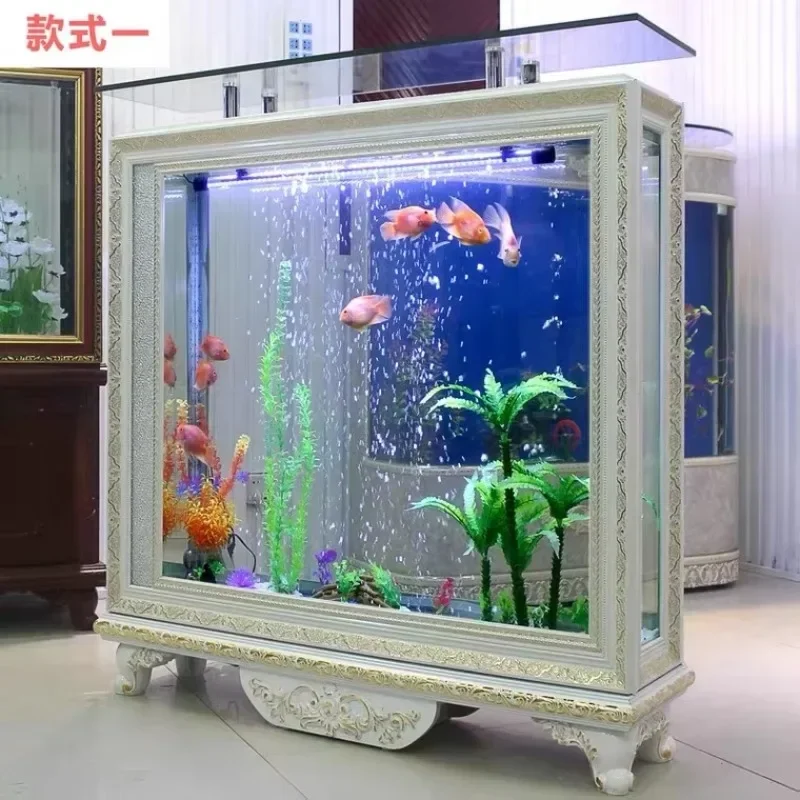 European-style screen bottom cabinet ecological aquarium bottom