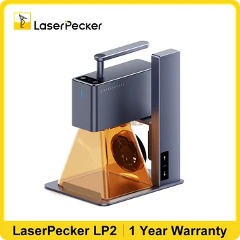 Laserpecker 레이저 타각기 블루투스 5.0 미니 휴대용 조각기, 목공 DIY 종이 가죽 LP2, 5W, 2K