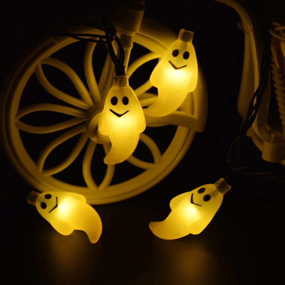 

LED Ghost Light String Halloween Decoration Outdoor Solar Lights Party Decorations Yard