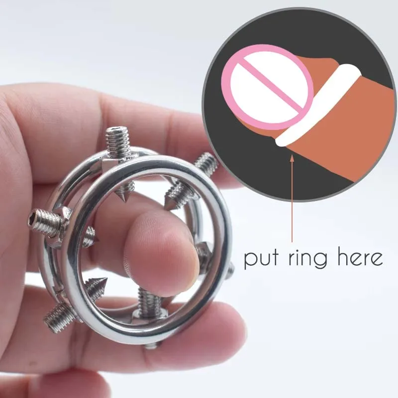 Cock Ring Steel Penis Ring Weight Foreskin Corrector Resistance Adults Sex Toys Delay Chastity Cage  Products Sex Tool For Man