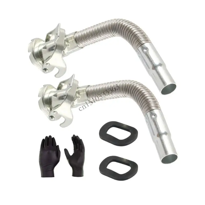 090E 2 Đơn vị Thép không gỉ Jerry Có thể Vòi phun Ống thổi Thiết kế Nhiên liệu Nước Chuyển Công cụ Chống rò rỉ Xây dựng lâu dài