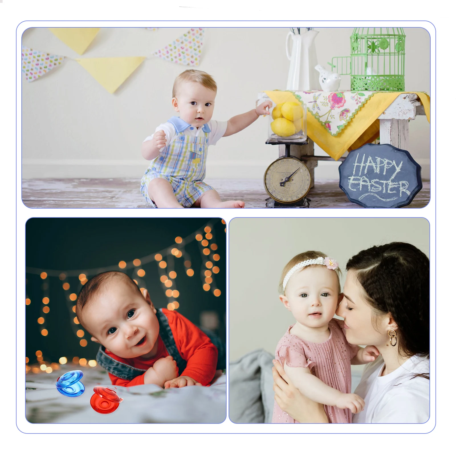 20 pezzi per bambini nacchere giocattolo strumenti musicali in plastica in età prescolare giocattoli a percussione per bambini che batte suoni ritmi