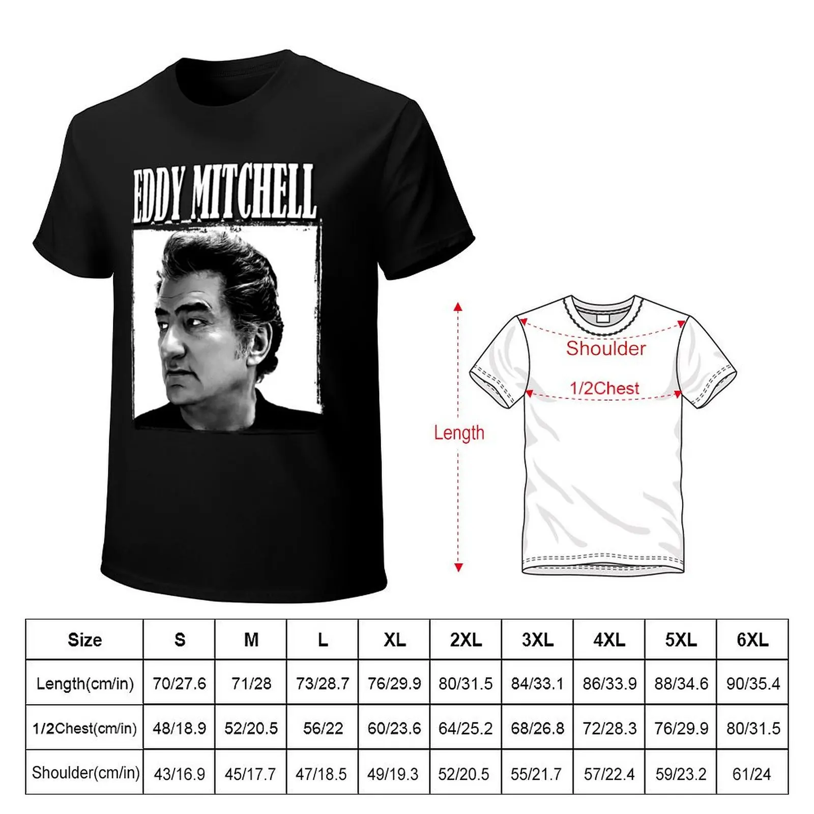 Eddy Mitchell T-Shirt t shirt custom print T-Shirt