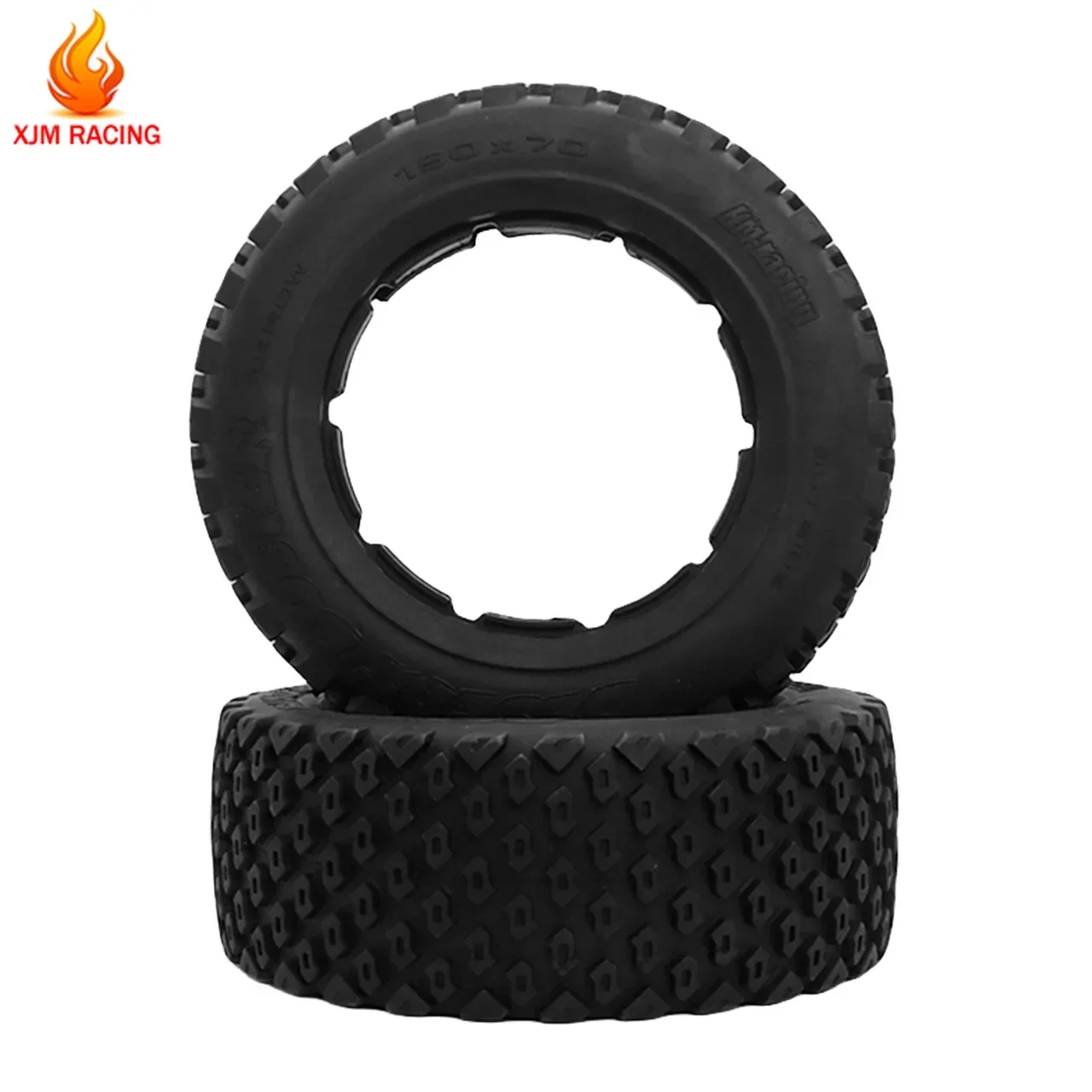 On-road Rear Tire Skin Set for 1/5 Hpi Rofun Rovan Kingmotor FID Mcd Gtb Racing Baja 5T Truck Rc Car Racing Parts