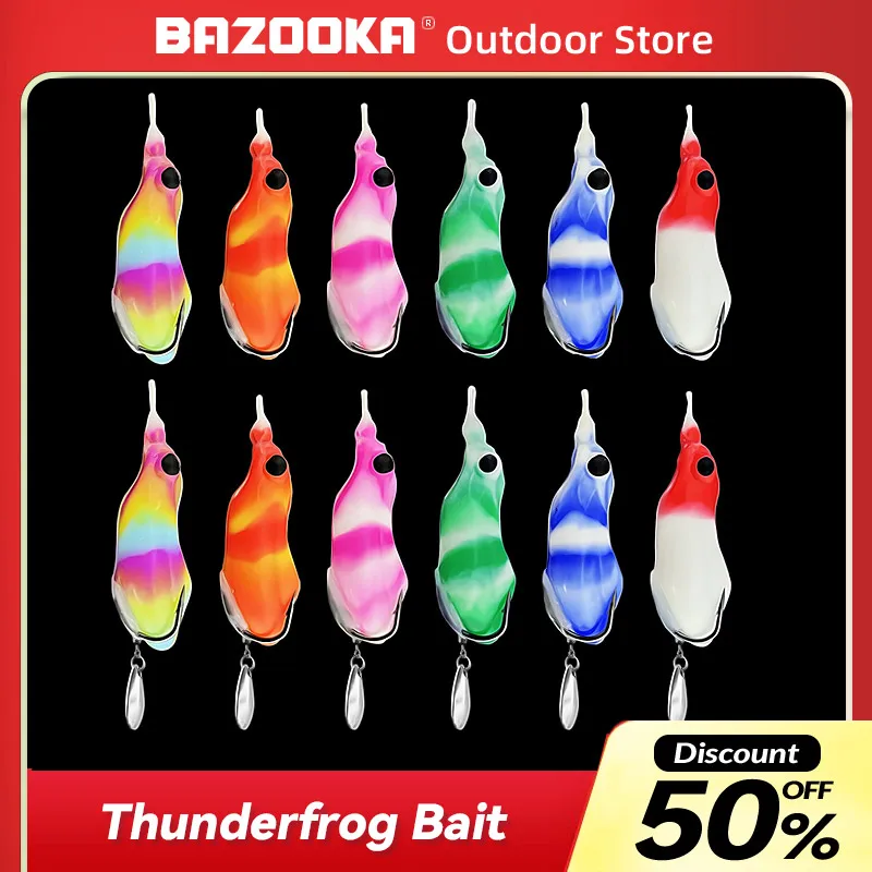 Bazooka Simulation Thunderfrog Spinner Fishing Lure, Artificial Camping, Crawler Peche Shore, Winter Bait Accessories  Soft Bait