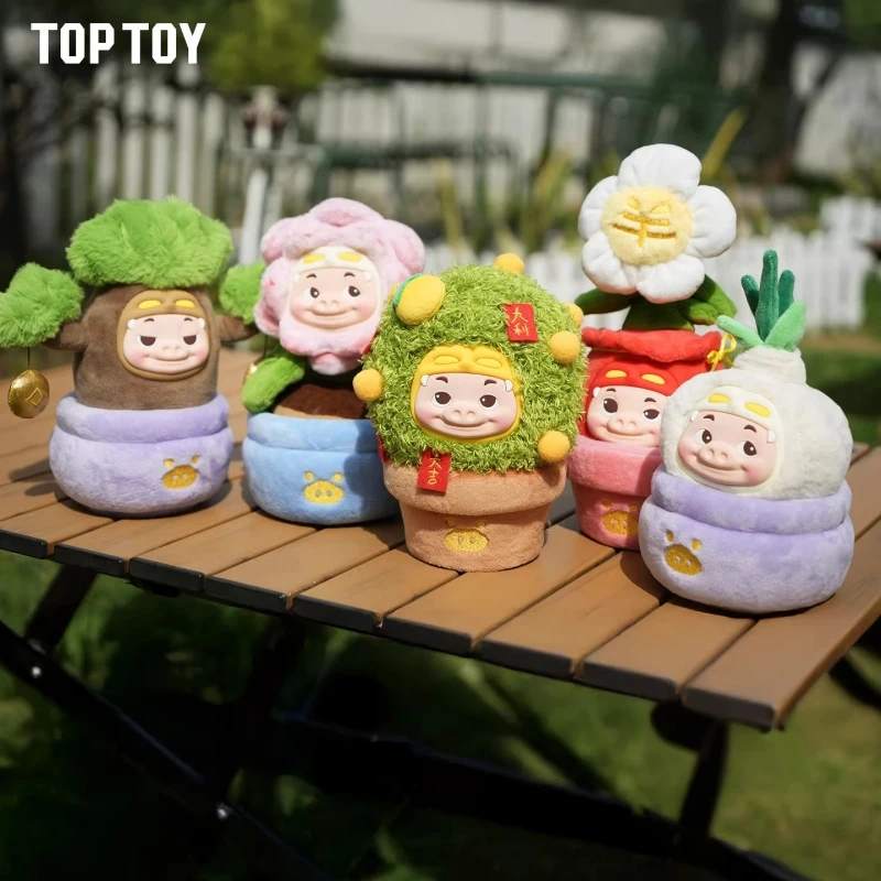 

Коллекционные фигурки TOP TOY GG Bond Plant Potted Series (слепая коробка), забавные анимационные персонажи, милые настольные украшения, детские игрушки, подарки на день рождения