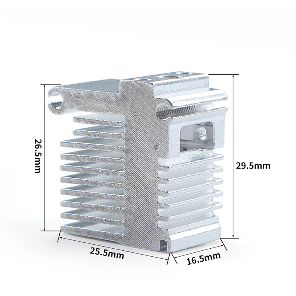 Para Koba 3 Extrusora Cabeça Bloco de Refrigeração Prata Dissipador de Calor Acessórios para Impressora 3D