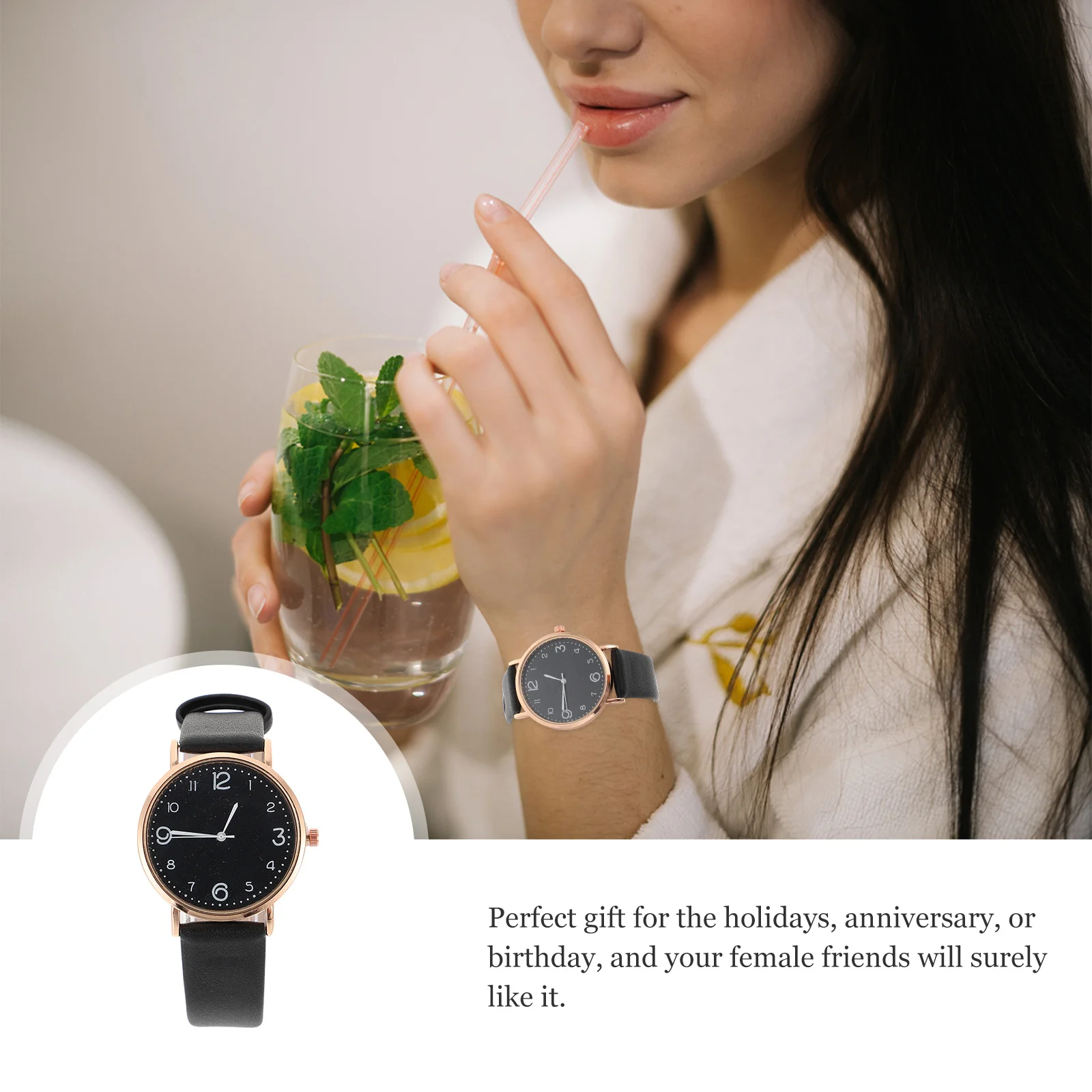 

1Pcs Women Digital Watch Belt Adjustable Simple Casual Wristwatch Female Girls Students Gift